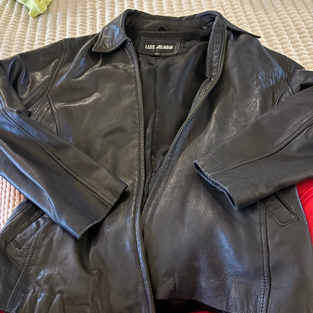 Luis Alvear Women's Black Leather Jacket
